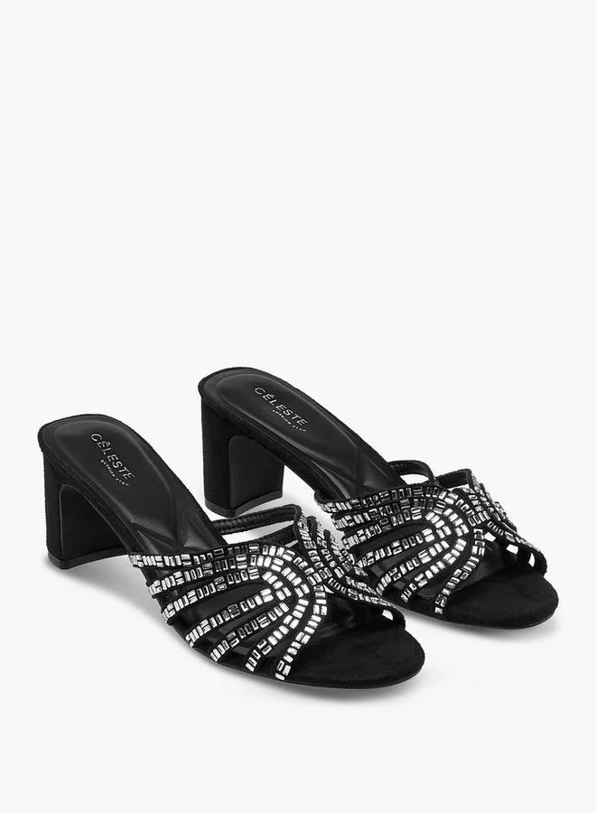 Women Embellished Block Heel Sandals