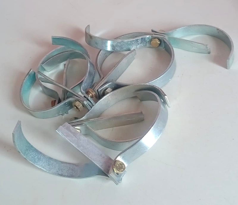 PVC Water Line Clamp 6 Pcs 15 inch Silver  - Image 1