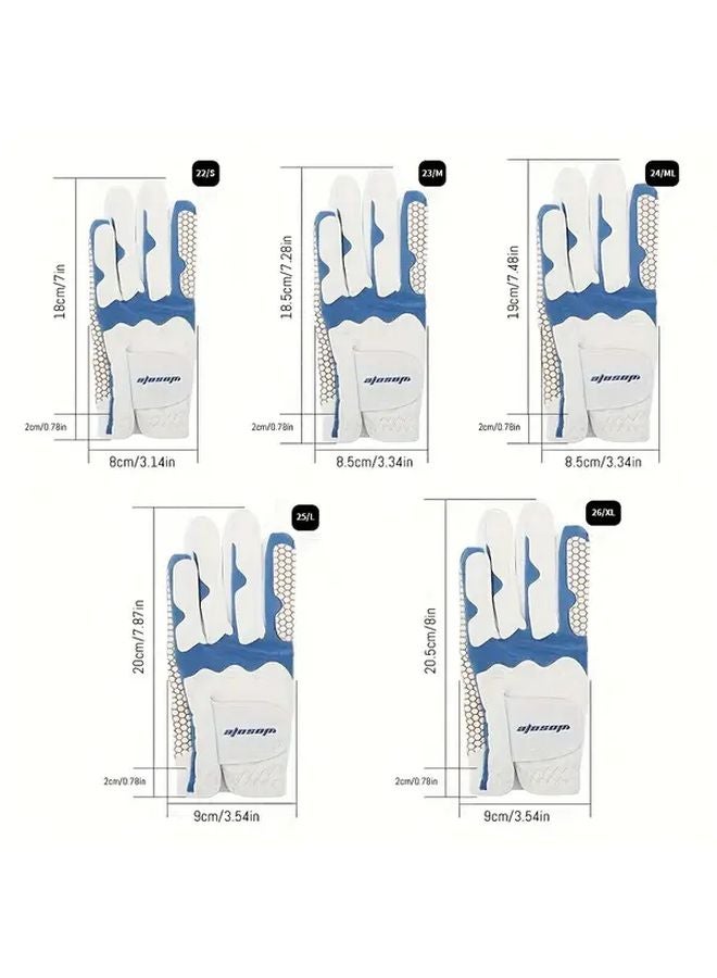 قفاز جولف لليد اليسرى للرجال مقاس 23 مادة لايكرا متين ومريح هدية مثالية - Image 3