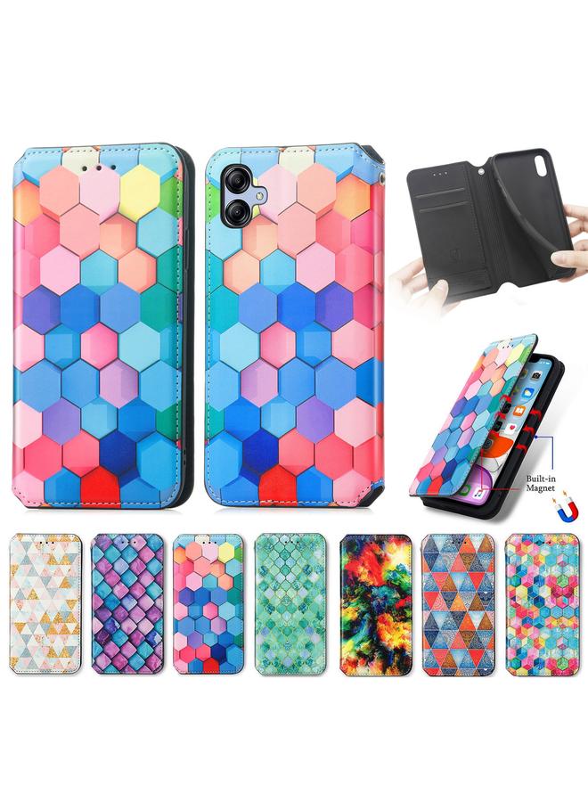 اس-توب جراب لهاتف Samsung Galaxy A04E CaseNeo جراب هاتف جلدي مغناطيسي ملون - Image 4