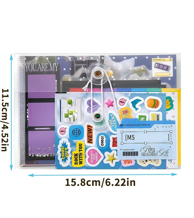 M5 Creative Mechanism Material Pack Cozy Harbor 10 Patterns DIY Scrapbooking Journal - Image 2