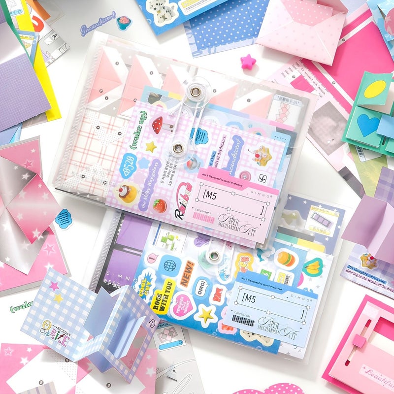 M5 Creative Mechanism Material Pack Cozy Harbor 10 Patterns DIY Scrapbooking Journal - Image 1