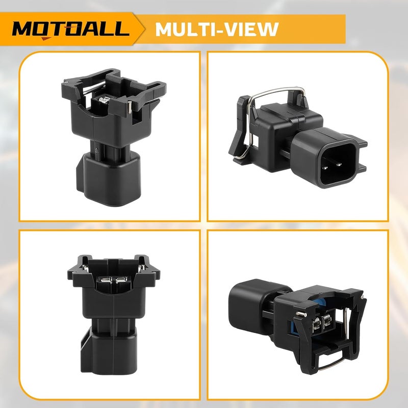 MOTOALL محولات موصل حقن الوقود EV1 إلى EV6 حزمة أسلاك USCAR LS2 LS3 LS7 LSX LS1 LS6 LT1 TPI LS Swap - 8 قطع - Image 4
