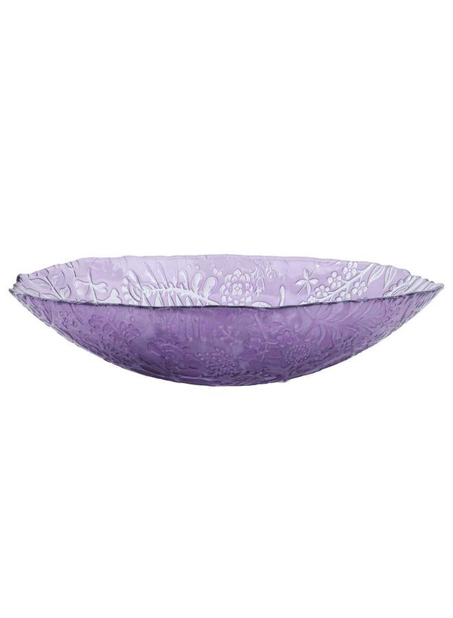 Alsaif Glass Serving Plate 30X20X6 Cm Purple - Image 1