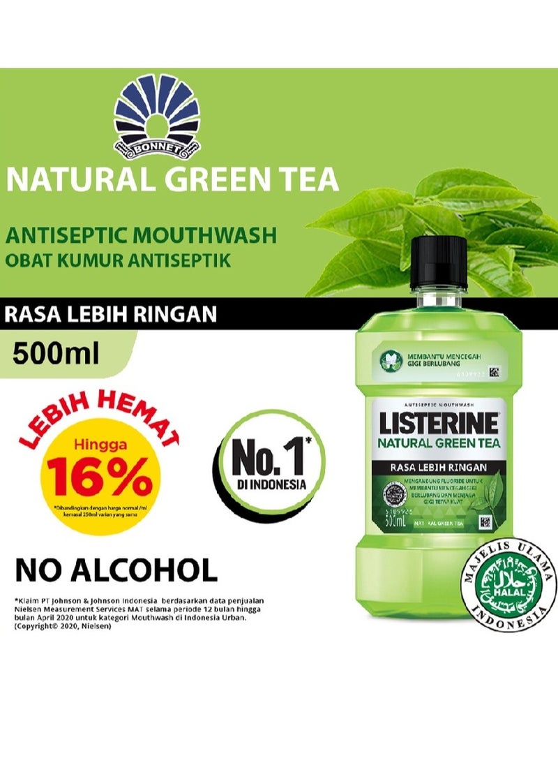 Listerine Mouthwash Multi Protect Green Tea - 500 ml  - Image 3
