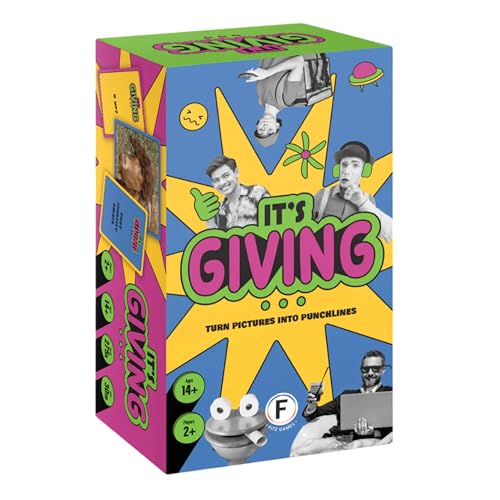 FITZ Its Giving Party Game The Ultimate Image Captioning Card Game for Endless Laughs with Quick Rounds and Hilarious Twists Ages 14 2 Players 30 Minute Playtime Made by Fitz - Image 1