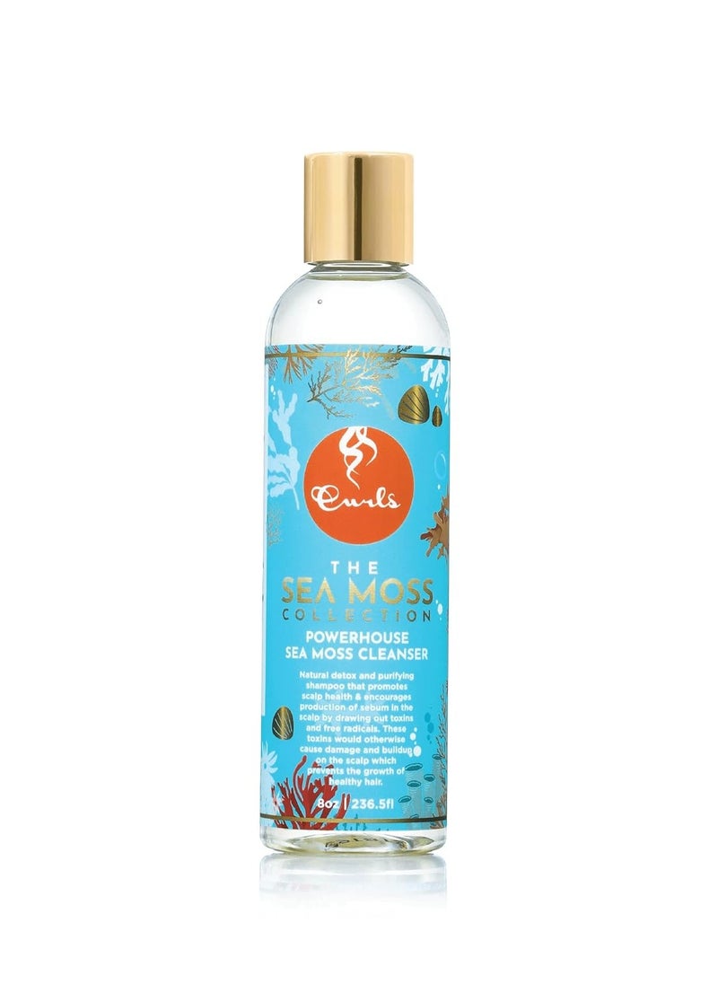 Curls Curls Sea Moss Powerhouse Hair Cleanser - Natural Detox Shampoo - Promotes Scalp Health - Prevents Damage and Build-up - For All Types 8oz  - Image 1