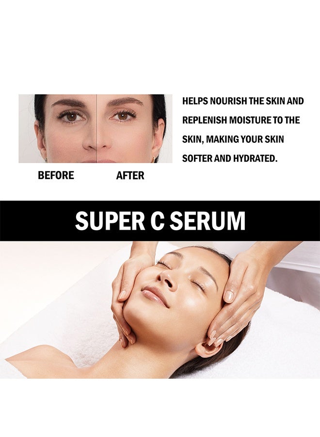 إيلهو سيروم سوبر سي ، مصل مرطب بفيتامين سي للوجه - مصل حمض الهيالورونيك المضاد للشيخوخة والتفتيح - مصحح البقع الداكنة - سيروم سوبر للوجه للنساء مع النياسيناميد والكافيين والباكوتشيول 50 مل - Image 2