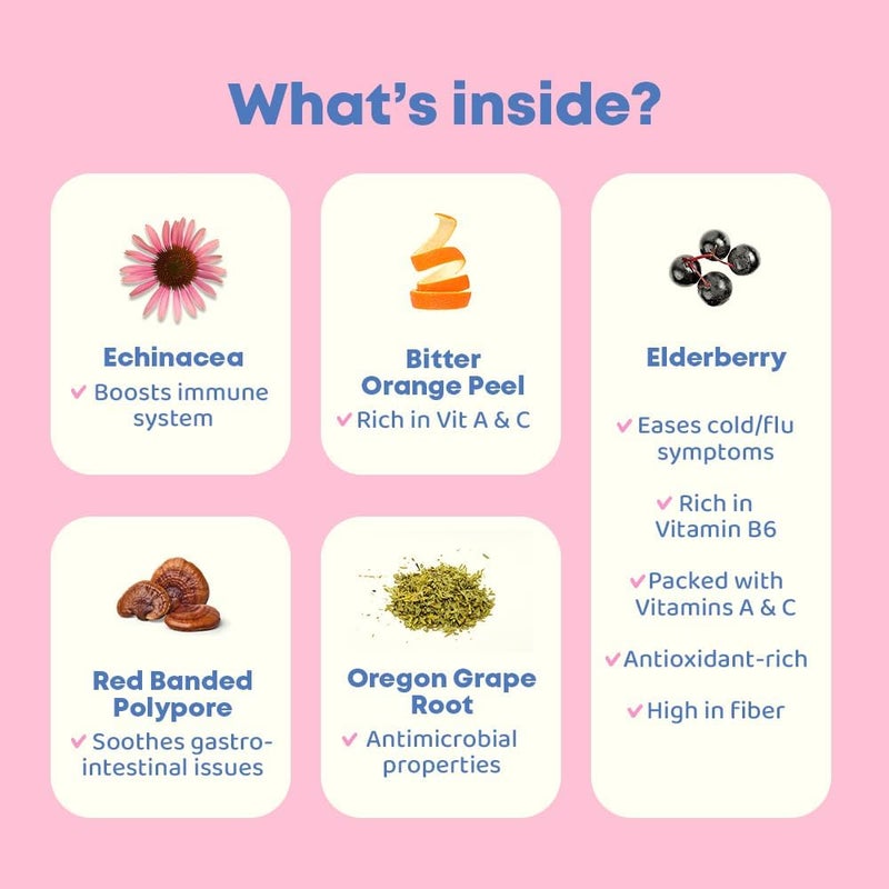 JoySpring Immune Drops  Kids Immunity Support Supplement 1 fl oz 30 Servings with Organic Elderberry Liquid Echinacea Oregon Grape Root  Orange Peel for Ages 216 Years and Adults - Image 2