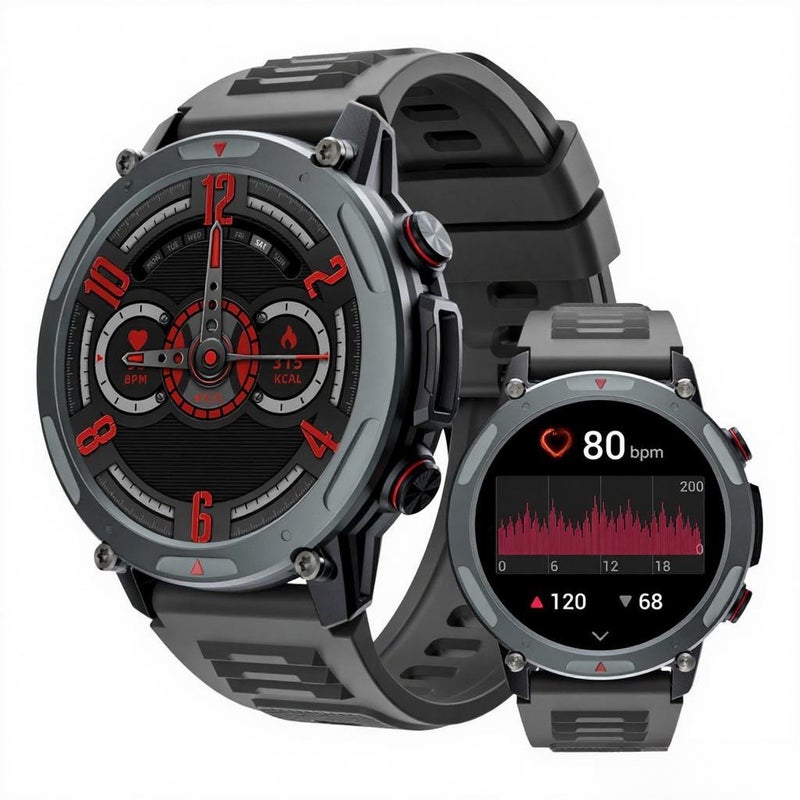 ZUES 4 PRO Smart Bracelet Sports Watch 1.43-Inch AMOLED FullTouch Screen Fitness Tracker IP68 Waterproof BT Call Blood Oxygen/Sleep/Heart Rate/Blood Pressure Monitor Multiple Sports Mode - Image 1