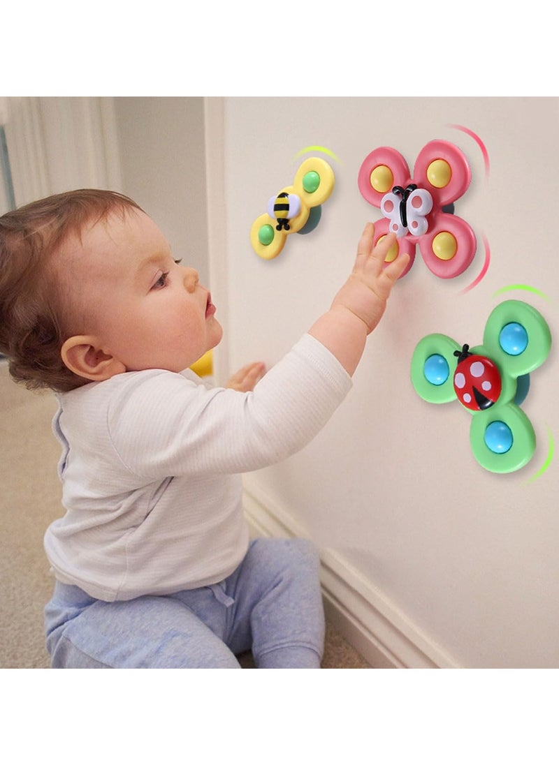 3PCS Suction Cup Spinner Toys for Kids, Novelty Sensory Toys Fidget Spinner Bath Toys for Toddlers Baby Birthday Gifts  - Image 2