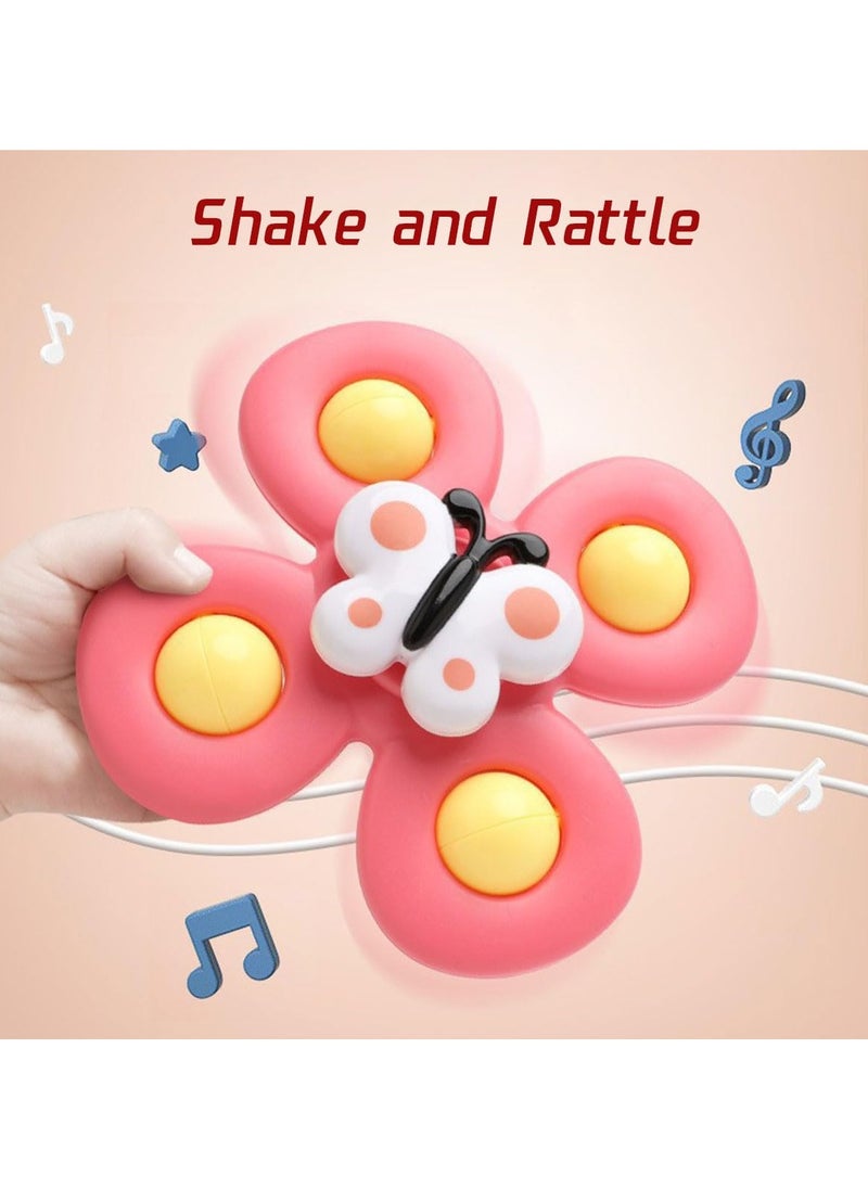 3PCS Suction Cup Spinner Toys for Kids, Novelty Sensory Toys Fidget Spinner Bath Toys for Toddlers Baby Birthday Gifts  - Image 4