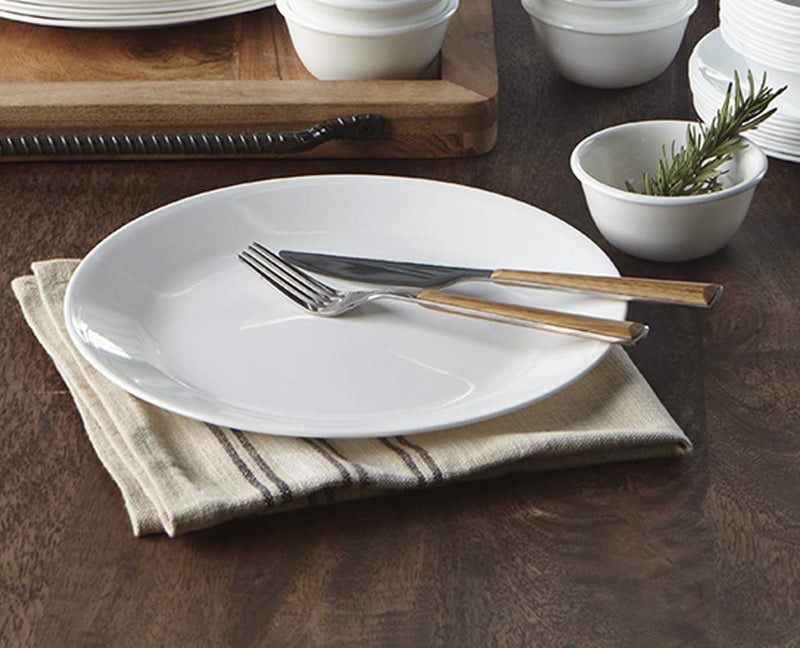 Corelle طقم أطباق العشاء البيضاء من كوريل وينتر فروست (10-1/4 بوصة  6 قطع) - Image 5