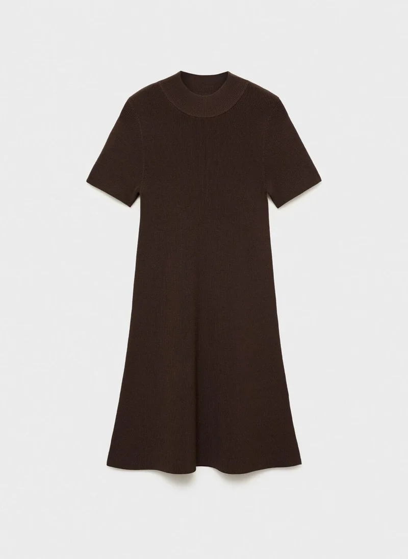 MANGO  Perkins-neck knitted dress for Women | Best Price UAE