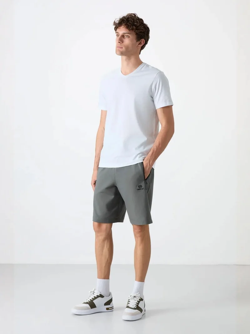 تومي لايف TOMMY Men's Regular-fit Knit Sweat Shorts
