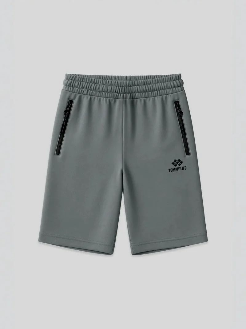 تومي لايف TOMMY Men's Regular-fit Knit Sweat Shorts