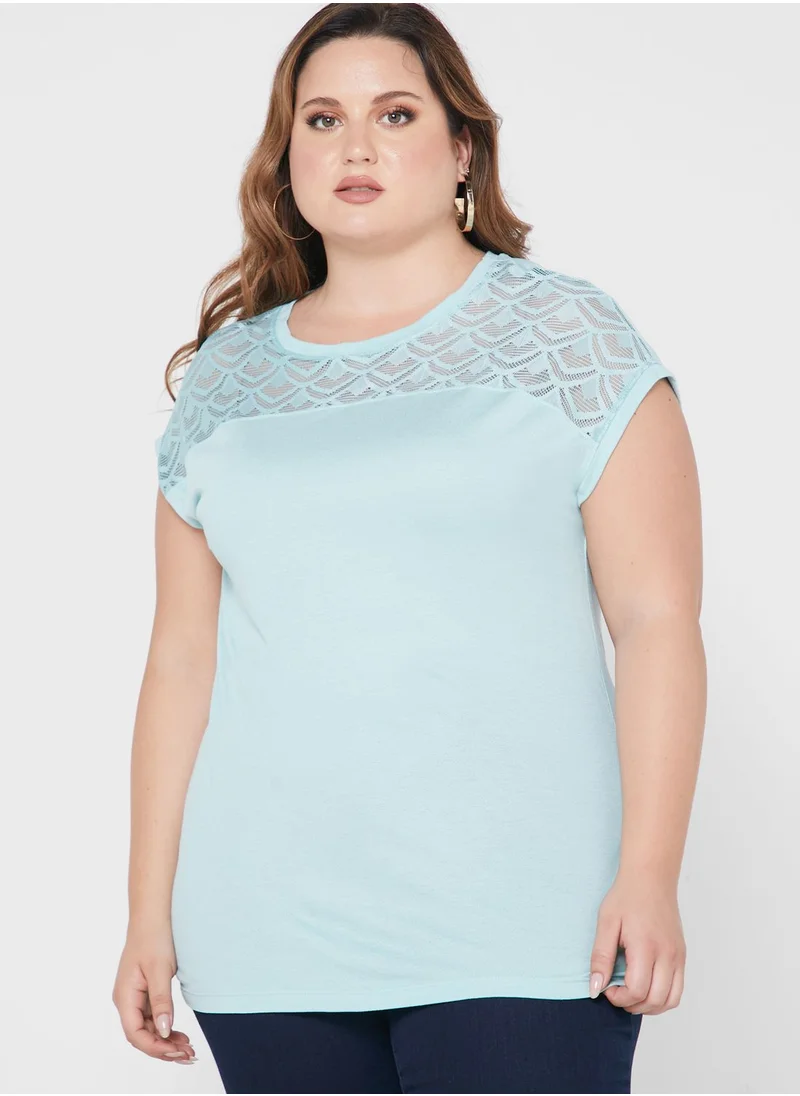 Only Carmakoma Knitted Round Neck Top