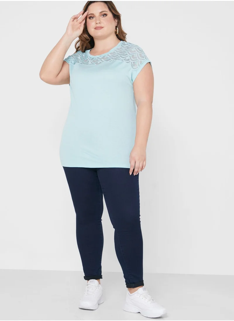 Only Carmakoma Knitted Round Neck Top