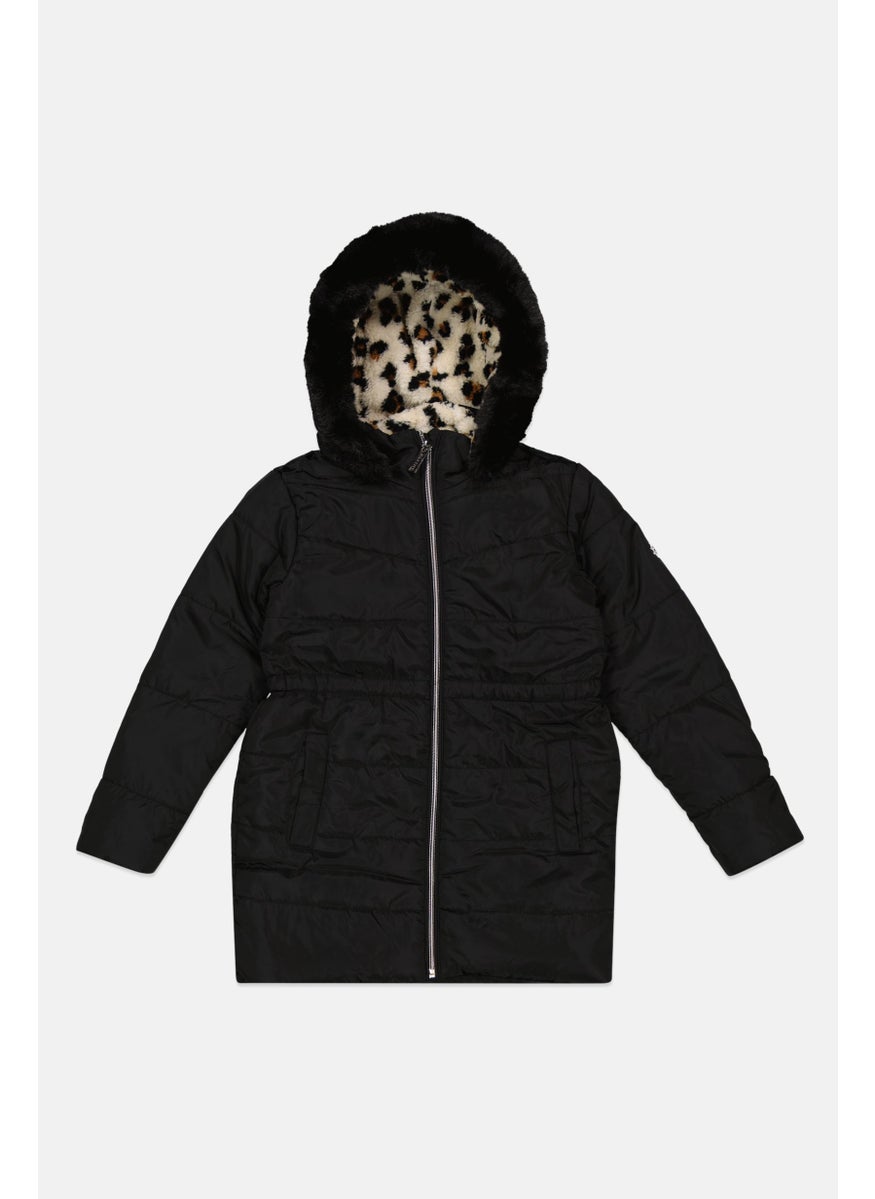 BCBG Girls - Kids Girl Quilted Puffer Jacket, Black - Image 1