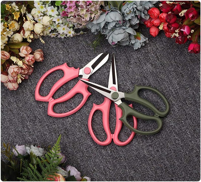Leize Garden Flower Scissors, Premium Thickened Stainless Steel Floral Shears, Strong Pruner for Flowers, Branches and Leaves - Image 4