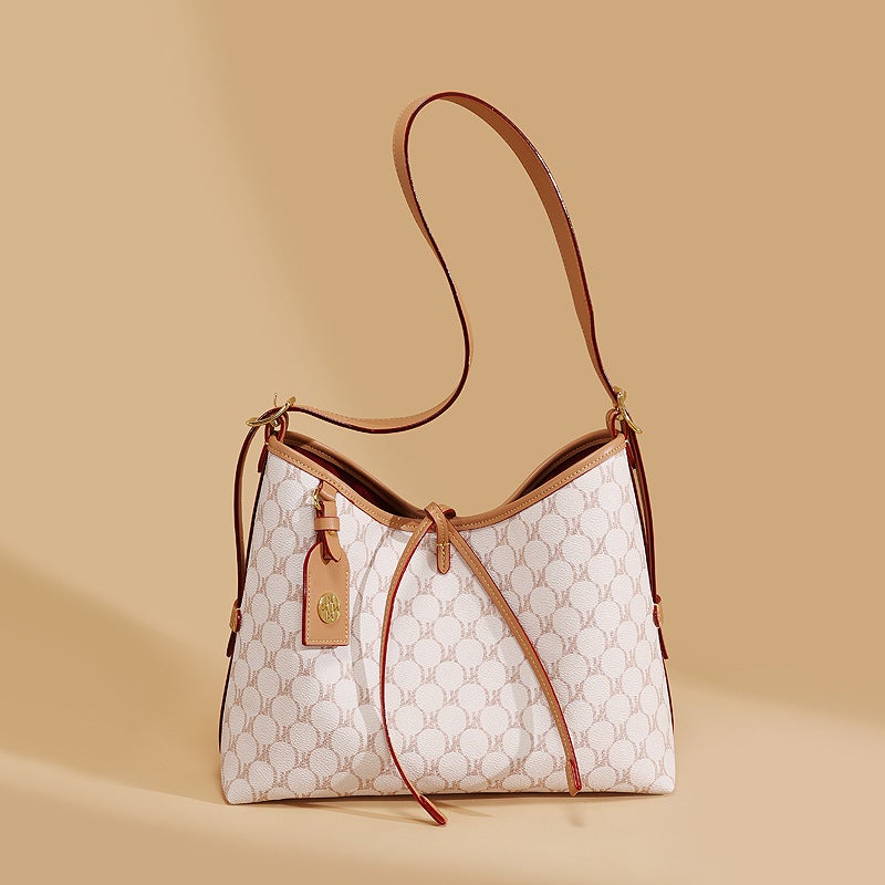 Crossbody Bag Women'S Arrival Women'S Handbag High-End Style Old Flower Vintage Tote Bag Large Capacity Shoulder Bag - Image 4
