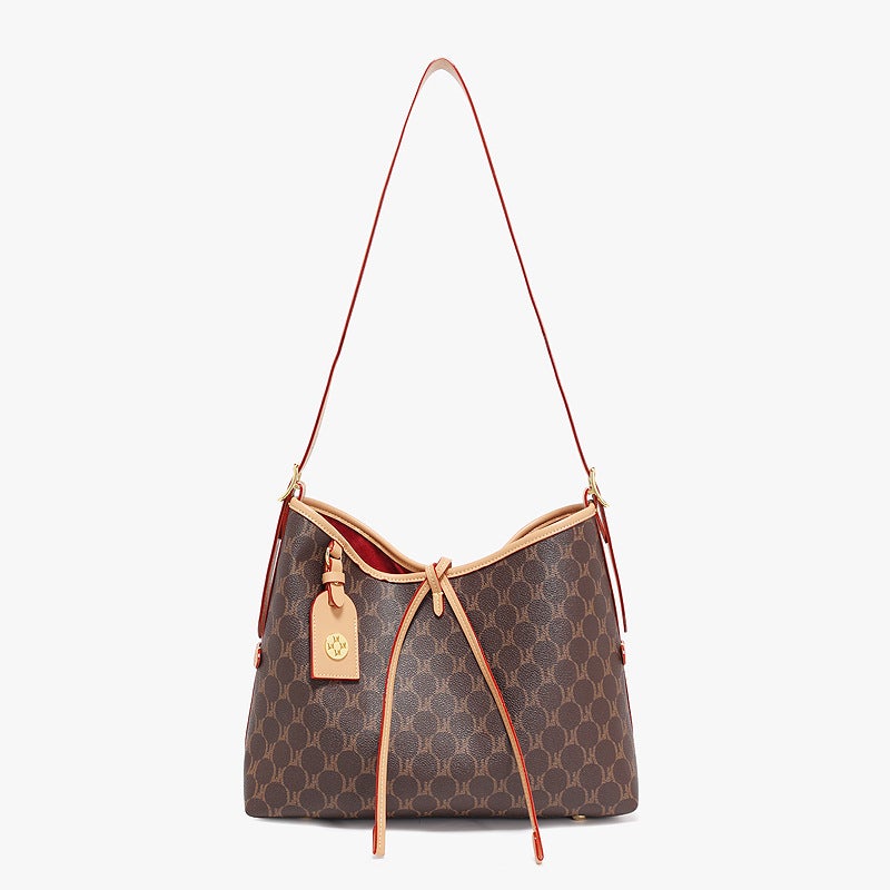 Crossbody Bag Women'S Arrival Women'S Handbag High-End Style Old Flower Vintage Tote Bag Large Capacity Shoulder Bag - Image 1