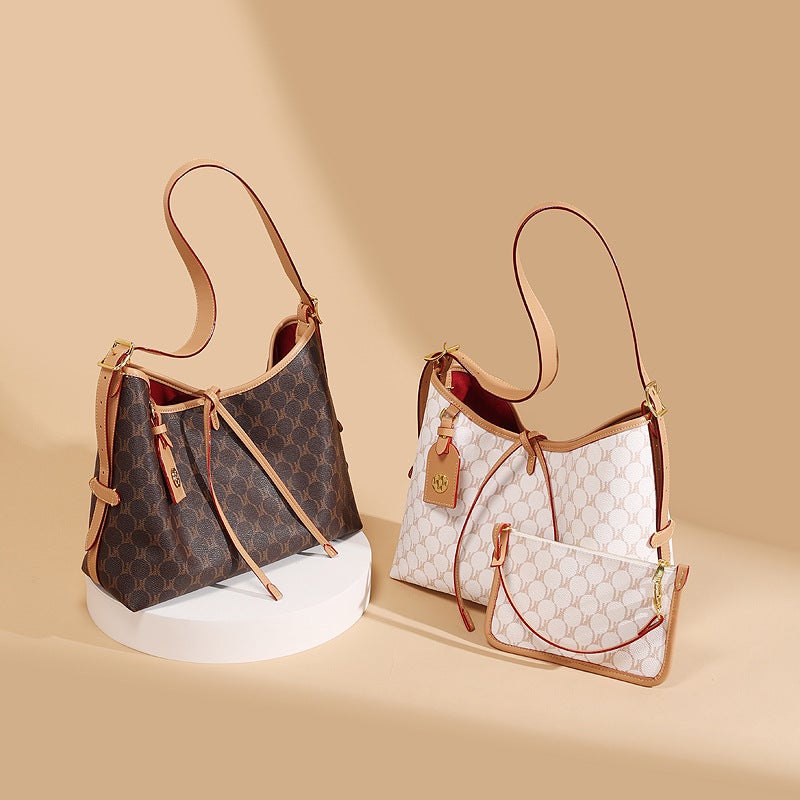 Crossbody Bag Women'S Arrival Women'S Handbag High-End Style Old Flower Vintage Tote Bag Large Capacity Shoulder Bag - Image 5