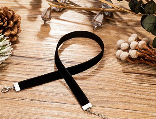 AnalysisyLove Classic Black Velvet Choker Necklace for Women, Valentines Birthday Gifts, Halloween Cosplay Jewelry - Image 2