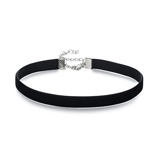 AnalysisyLove Classic Black Velvet Choker Necklace for Women, Valentines Birthday Gifts, Halloween Cosplay Jewelry - Image 1