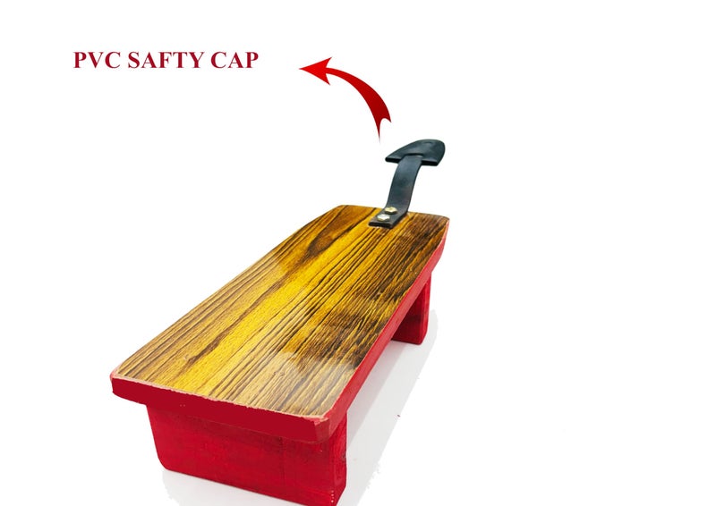 MEXZA™ Wooden Traditional Stool Type Coconut Scraper Chirava Grater Thengai Thuruvi - Image 4