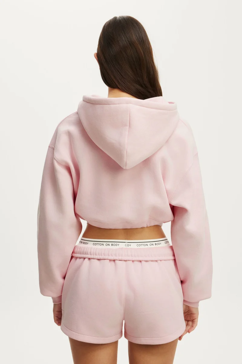 Cotton On  Plush Micro Cropped Zip Through for Women | Best Price UAE