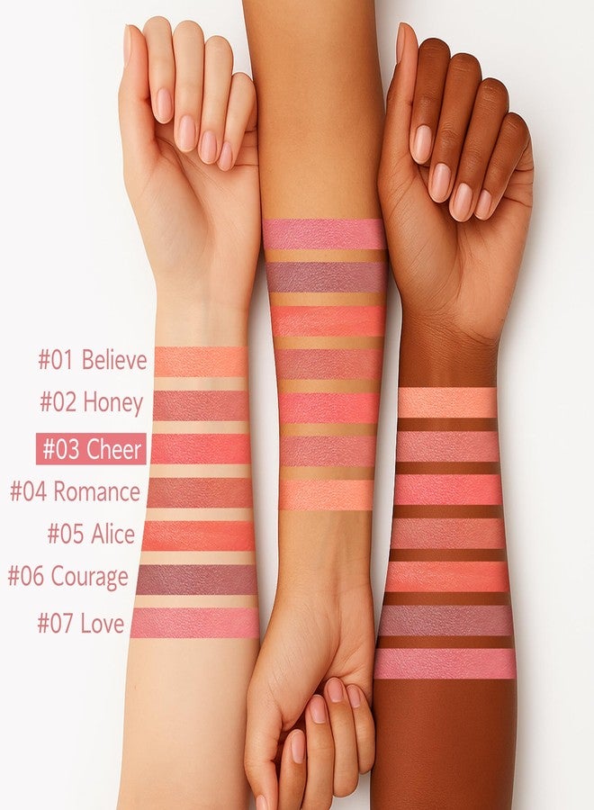 إف في أحمر خدود سائل من FV، كريم أساس يدوم طويلاً وقابل للتطبيق المتكرر، ذو لون غني، تركيبة خفيفة الوزن قابلة للمزج للحصول على لمسة نهائية طبيعية ندية (تشجيع) - Image 3