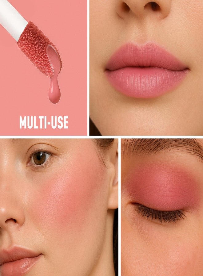 إف في أحمر خدود سائل من FV، كريم أساس يدوم طويلاً وقابل للتطبيق المتكرر، ذو لون غني، تركيبة خفيفة الوزن قابلة للمزج للحصول على لمسة نهائية طبيعية ندية (تشجيع) - Image 4