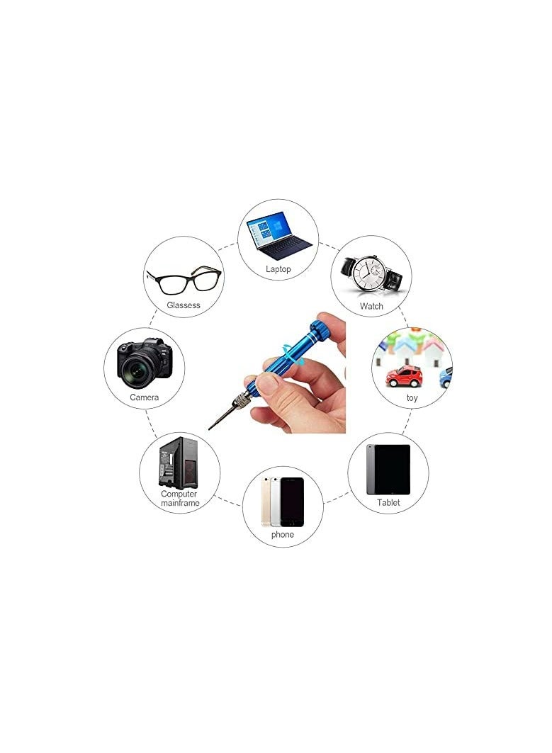 Precision Screwdriver Set, 5-in-1 Multifunctional Micro Screw Driver(torxT5/T6,+1.5,-2.0,star0.8) & 3-in-1 Mini Keychain for Watch,Phone, Eyeglasses, Electronics Repair  - Image 5