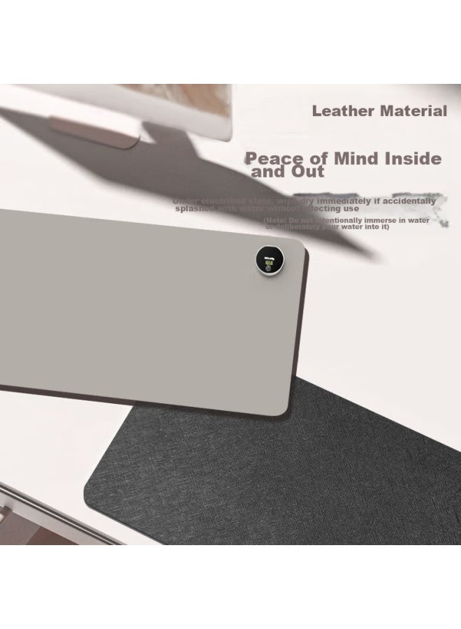 Kpte Heating Mouse Pad Cool Black 80*33cm Office Heating Desk Pad Extra Large Heating Mouse Pad Student Warm Hand Desk Heating Warm Desk Pad - Image 5