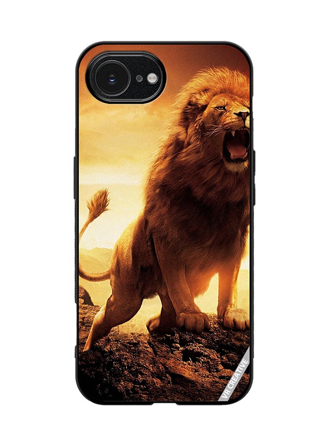 Protective Case Cover For Apple iPhone 16e Lion King Design Multicolour