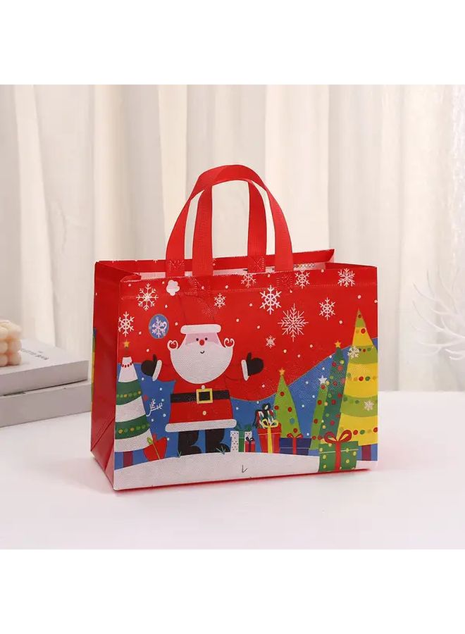 8 Pieces Christmas Gift Bags With Handles Matte Large Tote Bags Durable Non Woven Fabric Reusable Party Supplies For Holiday Xmas Gifts New Year - Image 4