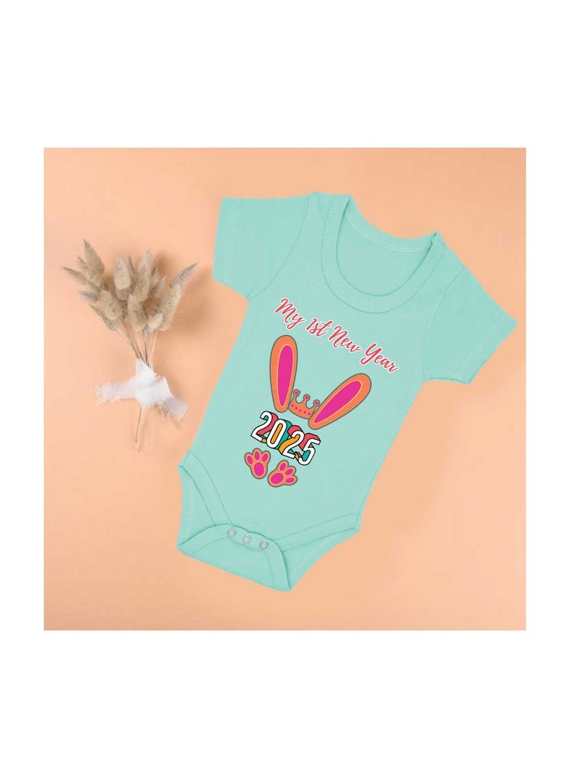 PRINTSHOP4ME My 1st New Year Baby Romper–Soft Cotton Half Sleeve Bodysuits For Newborns,Infants And Toddlers– Unisex Baby Onesies For Boys And Girls-Baby Romper For New Year - Image 2