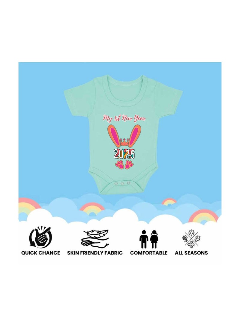 PRINTSHOP4ME My 1st New Year Baby Romper–Soft Cotton Half Sleeve Bodysuits For Newborns,Infants And Toddlers– Unisex Baby Onesies For Boys And Girls-Baby Romper For New Year - Image 4