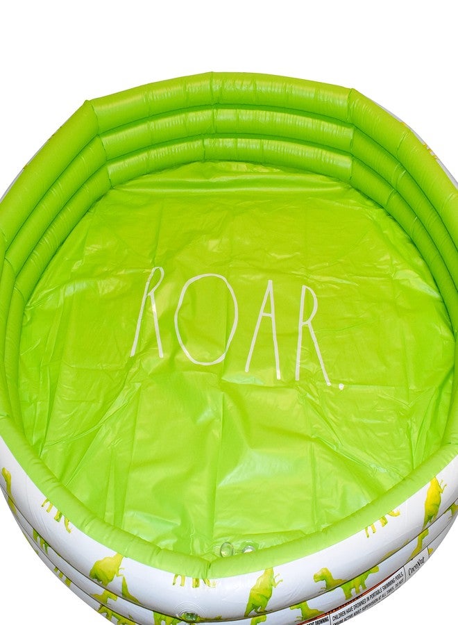 Coconut Float Rae Dunn x CocoNut Float Mini Pool with Dinosaur Graphics - Roar! Inflatable Swimming Pool for Kids - Great Splash Pool for Backyard, Summer Parties & Swim Events Ages 5+ - Image 1
