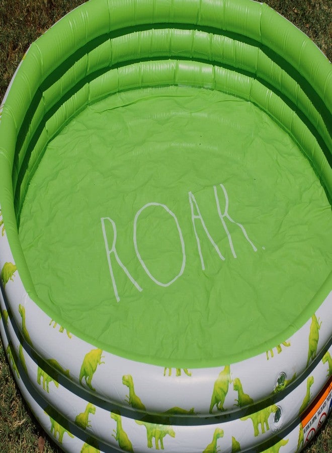 Coconut Float Rae Dunn x CocoNut Float Mini Pool with Dinosaur Graphics - Roar! Inflatable Swimming Pool for Kids - Great Splash Pool for Backyard, Summer Parties & Swim Events Ages 5+ - Image 5