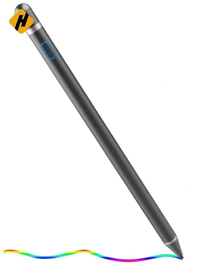 HuHa Stylus Pen Digital Pencil Fine Point Active Pen for Touch Screens, Compatible with iPhone iPad and Other Tablets (Black) - Image 2