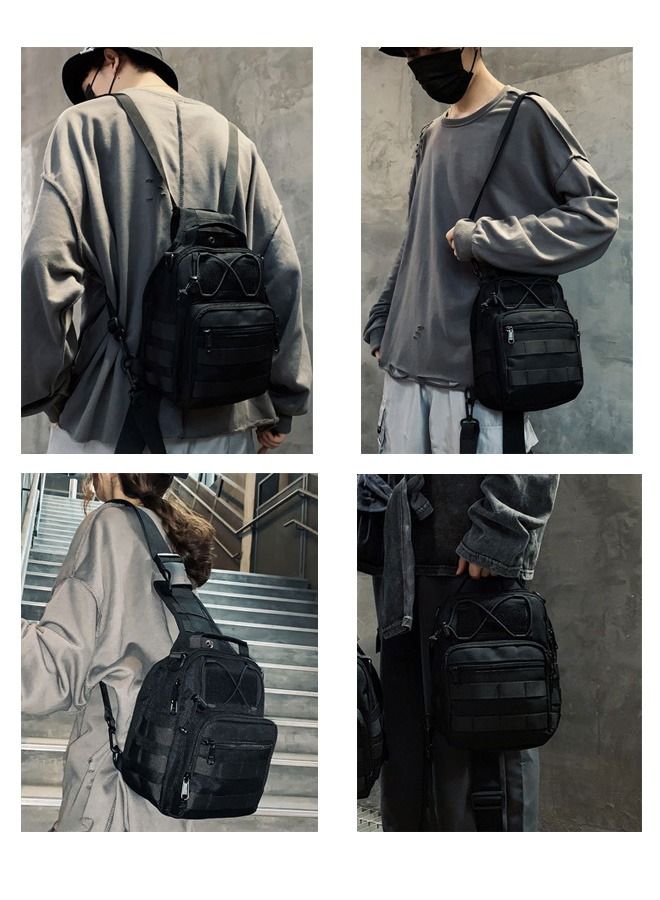 DUNISO Compact Sling Bag for Men and Women , Waterproof Crossbody Bag Chest Shoulder Bag Backpack with Buckle, Everyday Carry Bag for Travel, Work, Sport - Image 2