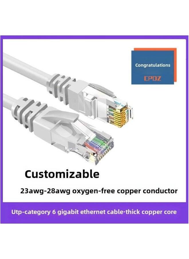 Generic Super Category 6 Network Cable Unshielded Jumper Household Gigabit Finished RJ-45 Router Cable-Color:Six Types Of Black Conventional-Line Length:1.5 M  - Image 2