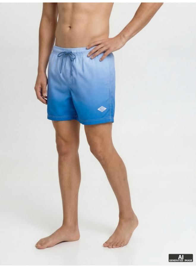 JACK & JONES Dip Dye Drawstring Swim Shorts - Image 1