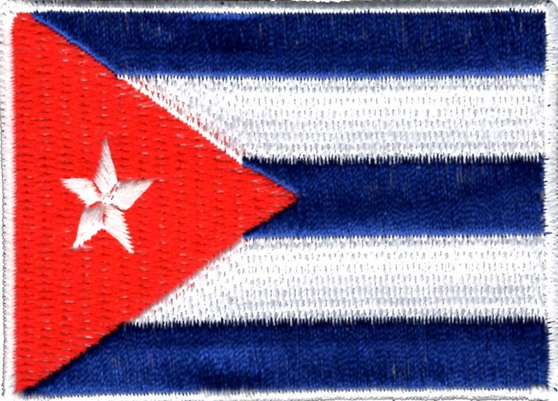 Generic Cuba Flag Applique Embroidered Sweing Patch Suitable for Jackets, Bags, T-Shirts, Jeans, Pants, Outdoor Clothing ; Size: 7cm x 5cm ; Imported from Malaysia (1 Piece).  - Image 1