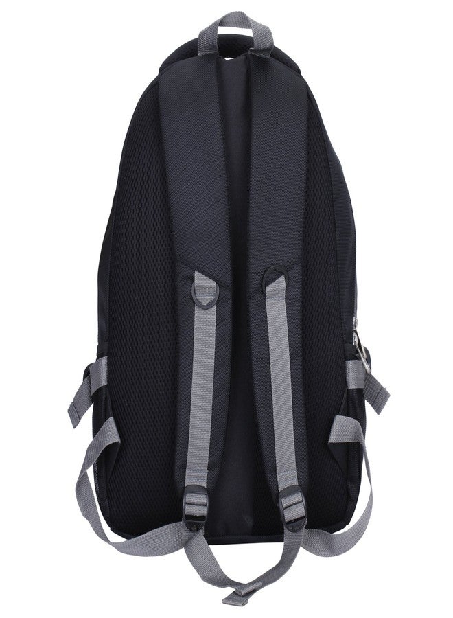 KARA 14 Ltrs Black Laptop Backpack (8261 Black + Grey Backpack) - Image 5