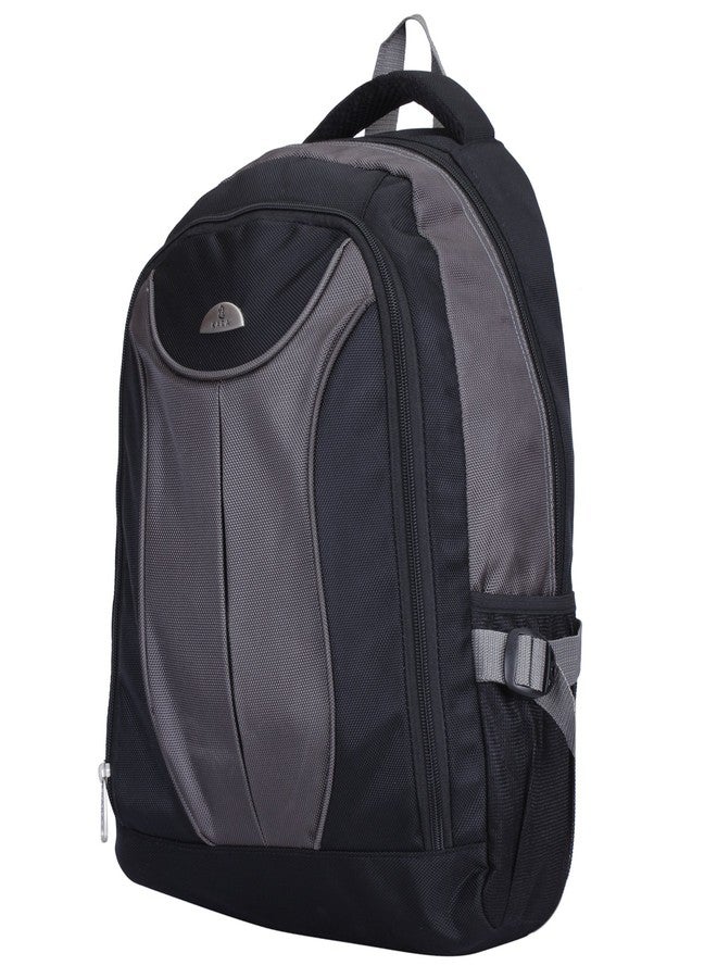 KARA 14 Ltrs Black Laptop Backpack (8261 Black + Grey Backpack) - Image 4
