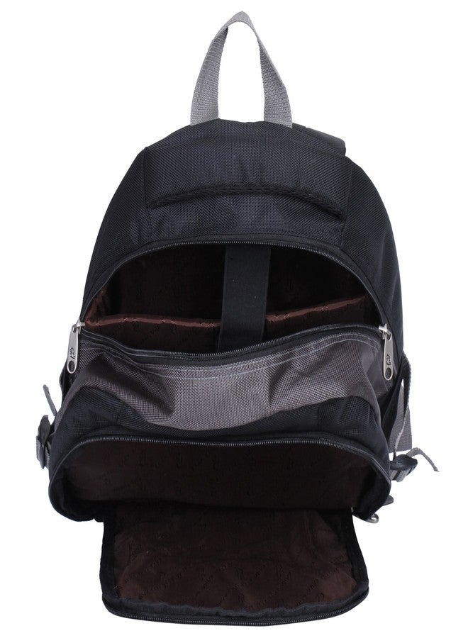 KARA 14 Ltrs Black Laptop Backpack (8261 Black + Grey Backpack) - Image 3