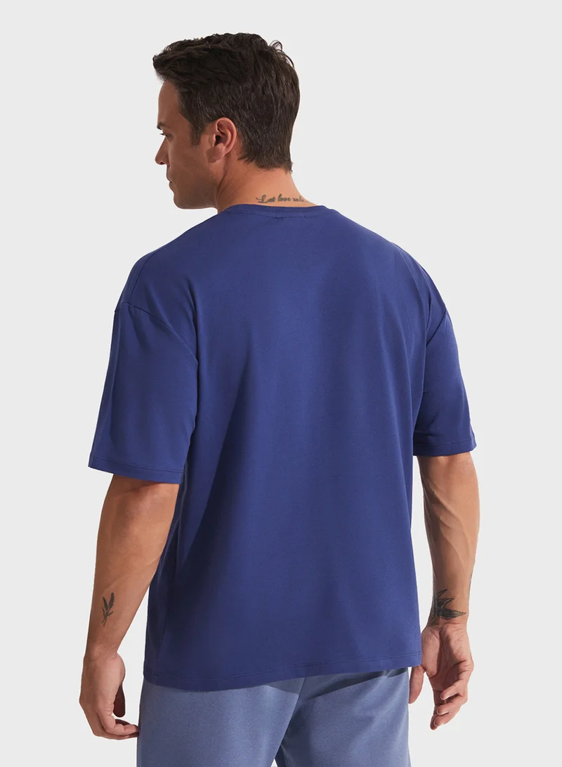جون Printed Oversized T-Shirt